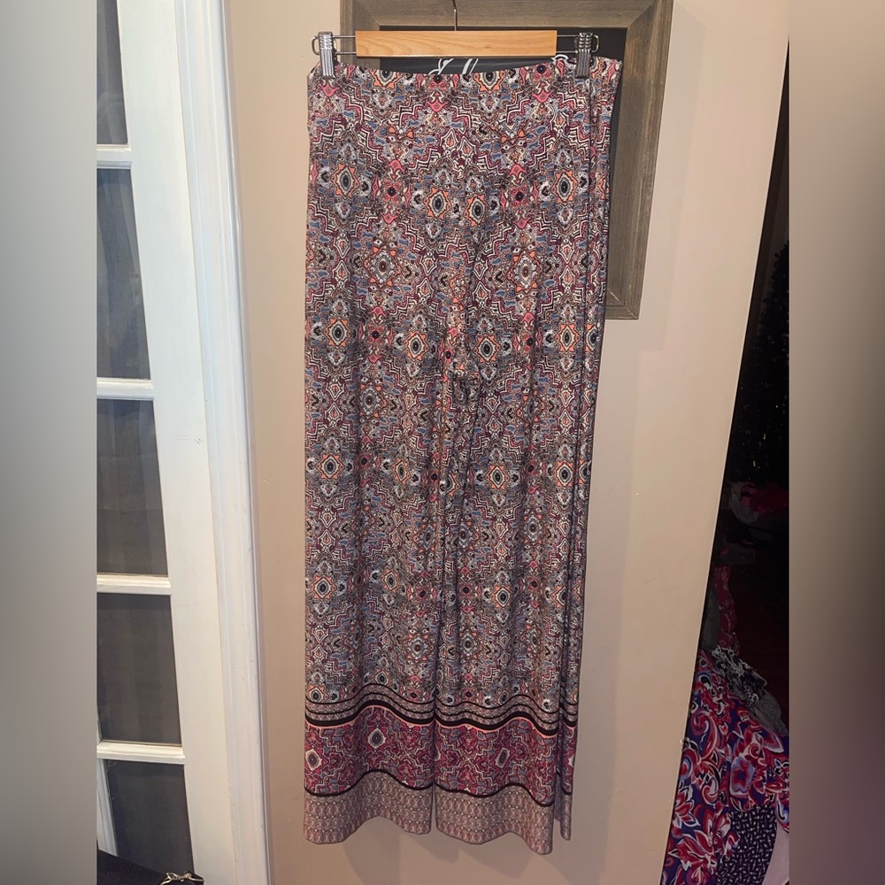 Cato Multicolor paisley Wide Leg Pants palazzo pants woman’s large